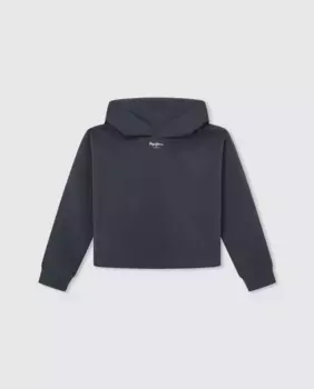 Укороченный свитшот для девочки Pepe Jeans, синий