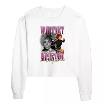 Укороченный свитшот для юниоров Whitney Houston Licensed Character, белый