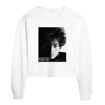 Укороченный свитшот для юниоров Whitney Houston Licensed Character, белый