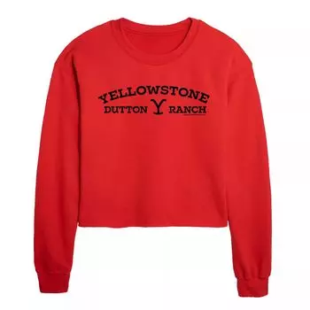 Укороченный свитшот Yellowstone Ranch Licensed Character, красный