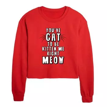 Укороченный свитшот Juniors' Kitten Me Licensed Character, красный