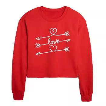 Укороченный свитшот Juniors' Love Arrows Licensed Character, красный