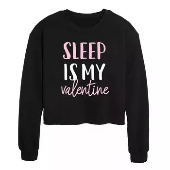 Укороченный свитшот Juniors' Sleep is My Valentine Licensed Character