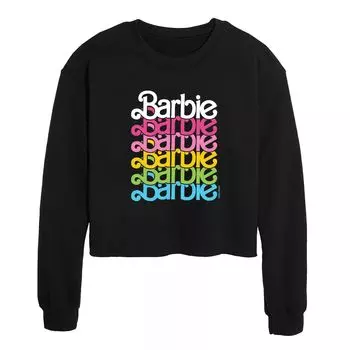 Укороченный свитшот с логотипом Barbie Rainbow для юниоров Licensed Character