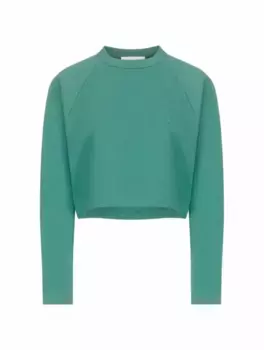 Укороченный свитшот с логотипом Closed, зелёный