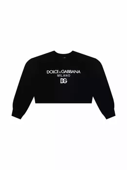Укороченный свитшот с логотипом Dolce&Gabbana