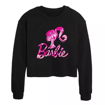 Укороченный свитшот с логотипом Juniors' Barbie Tie Dye Licensed Character