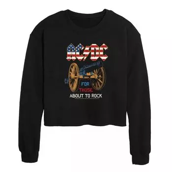 Укороченный свитшот с рисунком AC/DC для юниоров About To Rock Licensed Character