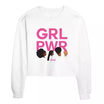 Укороченный свитшот с рисунком Barbie "GRL PWR" для юниоров Licensed Character