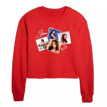Укороченный свитшот с рисунком Selena Photos Licensed Character, красный