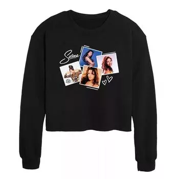 Укороченный свитшот с рисунком Selena Photos для юниоров Licensed Character, черный