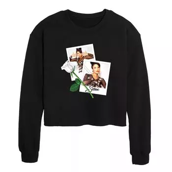 Укороченный свитшот с рисунком Selena Polaroids для юниоров Licensed Character, черный