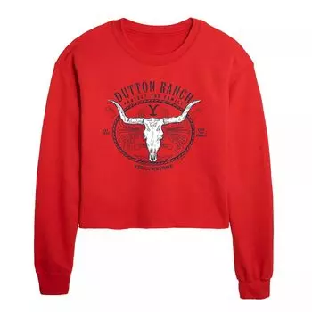 Укороченный свитшот Yellowstone Longhorn Licensed Character, красный