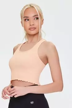 Укороченный топ Active с салатовыми краями Forever 21