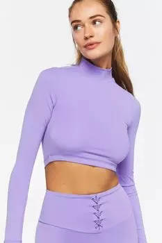 Укороченный топ Active с воротником-стойкой Forever 21