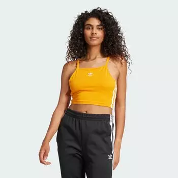 Укороченный топ Adicolor с 3 полосками Adidas, цвет Eqt Orange