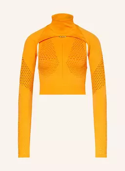 Укороченный топ adidas by Stella McCartney, цвет NEONORANGE