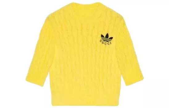 Укороченный топ Adidas Originals X женский желтый Gucci