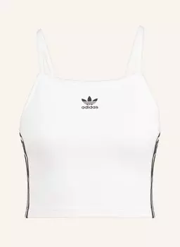 Укороченный топ адиколор Adidas Originals, белый