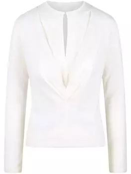 Укороченный топ Alberta Ferretti, белый