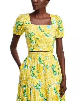 Укороченный топ AQUA, желтый