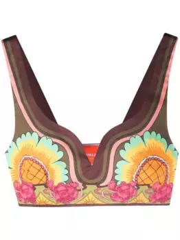 Укороченный топ Baia без рукавов La DoubleJ, зеленый