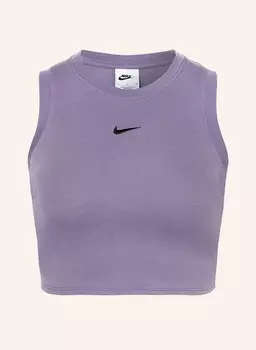 Укороченный топ: базовые вещи Nike, фиолетовый