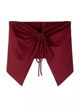 Укороченный топ Bershka Top, красный