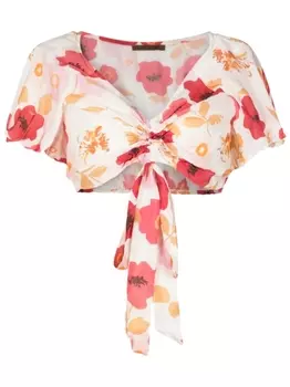 Укороченный топ Bevita с цветочным принтом Clube Bossa, мультиколор