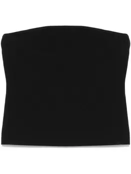 Укороченный топ без бретелей Matteau, черный
