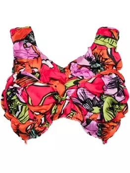 Укороченный топ без рукавов Comme Des Garons, красный