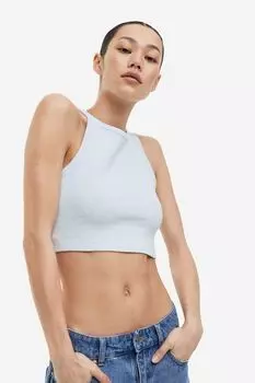 Укороченный топ без рукавов H&M