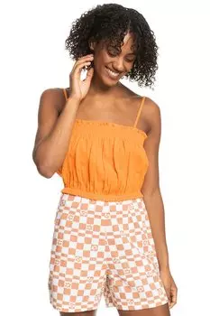 Укороченный топ Bikini Vibes с квадратным вырезом Roxy, оранжевый