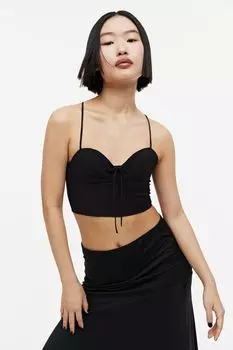 Укороченный топ-бюстье H&M