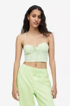 Укороченный топ-бюстье H&M