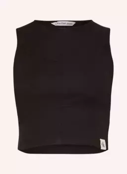 Укороченный топ Calvin Klein Jeans, черный