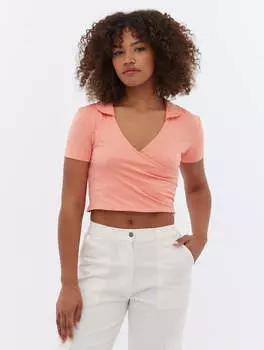 Укороченный топ Constance Collared Wrap Bench.