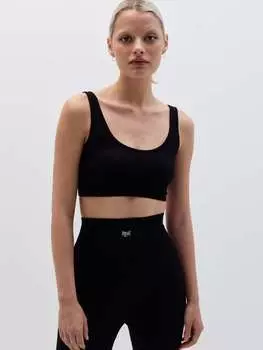 Укороченный топ, цвет black