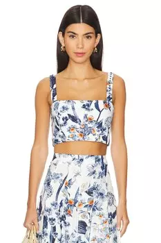 Укороченный топ цвета какао Agua By Agua Bendita, цвет petalo