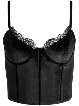 Укороченный топ Denna Alice + olivia, черный