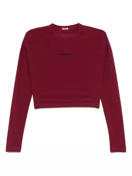 Укороченный топ для плавания Jil Sander, красный