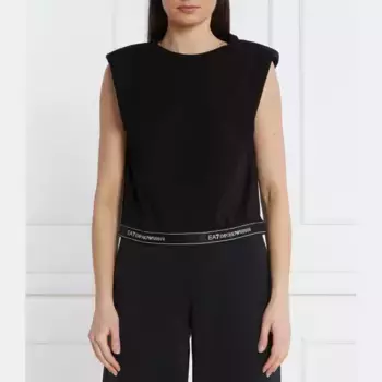 Укороченный топ Ea7, черный