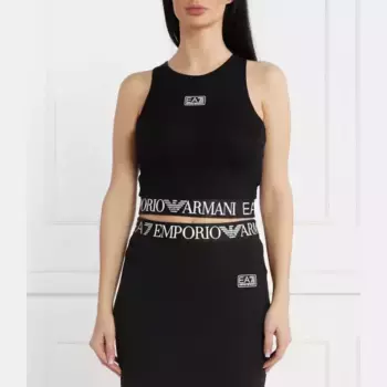 Укороченный топ Ea7, черный