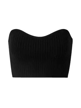 Укороченный топ EDITED Top Ineke, черный