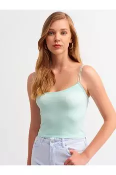 Укороченный топ Elastic-мятный Dilvin, зеленый