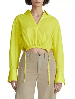 Укороченный топ Fiona с завязками Rag & Bone, цвет Fresh Lime
