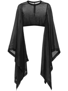 Укороченный топ Flag Rick Owens, черный