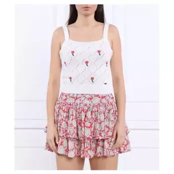 Укороченный топ Flora Pepe Jeans London, белый