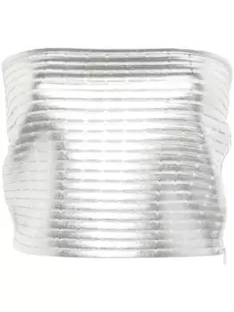 Укороченный топ Genny, серебяный