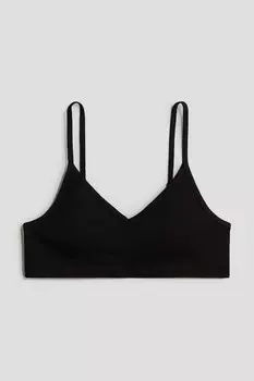 Укороченный топ H&M, черный